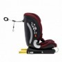 Scaun auto U-Grow,isofix,76-150 cm,rosu