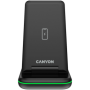 CANYON WS-304, Foldable  3in1 Wireless charger, with touch button for Running water light, Input 9V/2A,  12V/1.5AOutput 15W/10W/