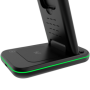 CANYON WS-304, Foldable  3in1 Wireless charger, with touch button for Running water light, Input 9V/2A,  12V/1.5AOutput 15W/10W/