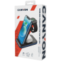 CANYON WS-304, Foldable  3in1 Wireless charger, with touch button for Running water light, Input 9V/2A,  12V/1.5AOutput 15W/10W/