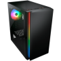COUGAR | Purity RGB Black | PC Case | Mini Tower / TG Front Panel with ARGB strip / 1 x ARGB Fan / 3mm TG Left Panel