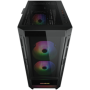 COUGAR | Duoface RGB Black | PC Case | Mid Tower / Airflow Front Panel / 2 x 140mm & 1x 120mm ARGB Fans incl. / TG Left Panel