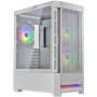 COUGAR | Case Airface RGB White | PC Case | Mid Tower / Mesh Front Panel / 2 x 140mm ARGB Fans / 1x 120mm ARGB Fan / TG Left Pan