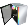 COUGAR | Purity RGB White | PC Case | Mini Tower / TG Front Panel with ARGB strip / 1 x ARGB Fan / 3mm TG Left Panel