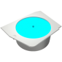 COUGAR | FV270 White | PC Case | Mid tower / Tempered, Curved Glass Perimeter / Quick Detachable Air Filters / Up to 9 Fans (1x1