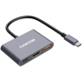 CANYON hub DS-4 3in1 USB-C Grey