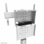 Stand podea mobil NM MUp 37-75" 70kg alb