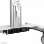 Stand podea mobil NM MUp 37-75" 70kg alb