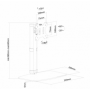 NM Monitor Desk Stand Tilt 10-30"
