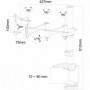 NM Screen TV Desk Clamp FullMot 10"-30"