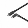 Cablu Lindy USB C, 90°, 10Gbps, 1m negru