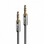 Lindy Cablu Audio 3.5mm, 2m, Cromo Line