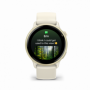 Ceas Garmin vívoactive 6 Bone/Lunar Gold